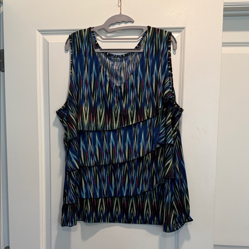 Rafaella 3X Sleeveless Blouse